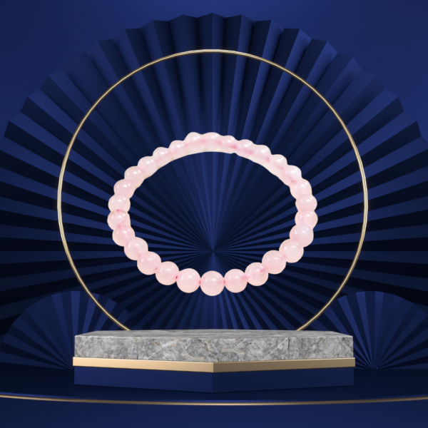 Bracciale Quarzo Rosa (6mm/10mm)
