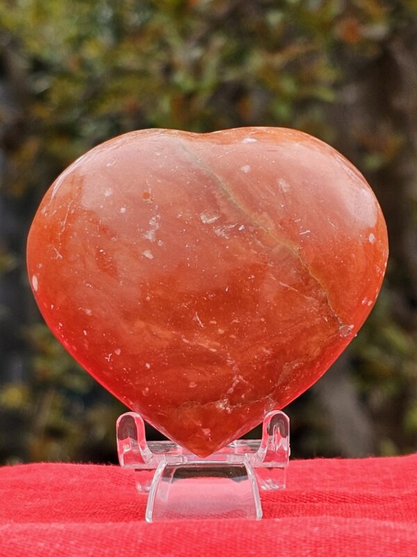 Cuore Calcite Rossa Madagascar