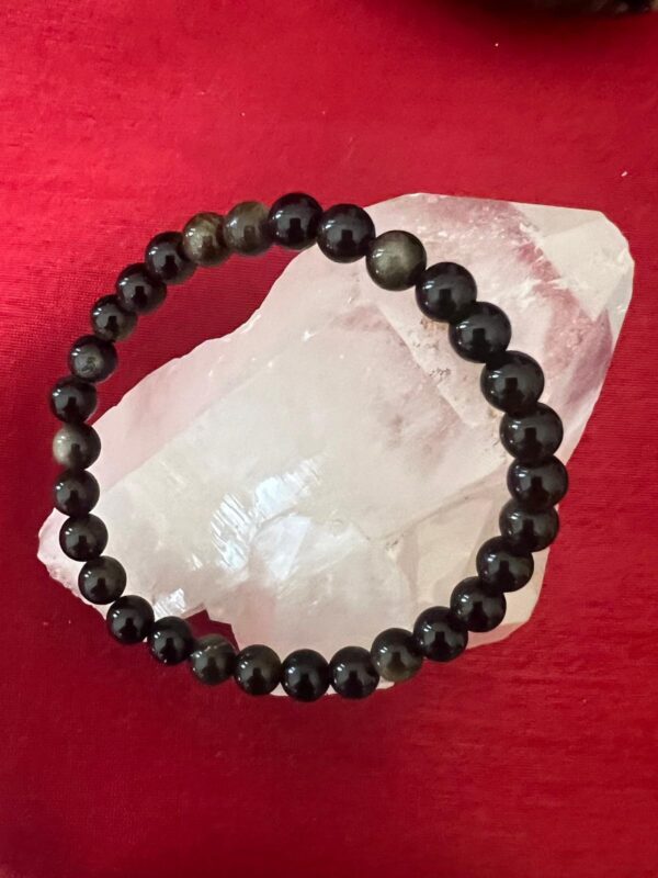 Bracciale Ossidiana D'orata - immagine 2