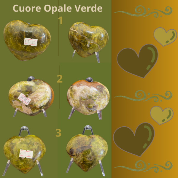 Cuore Opale Verde Madagascar