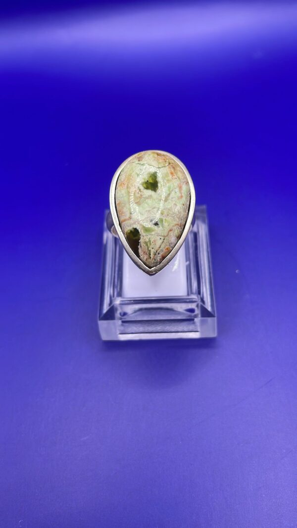 Anello Riolite Argento 925 Mis. 17,5 - immagine 2