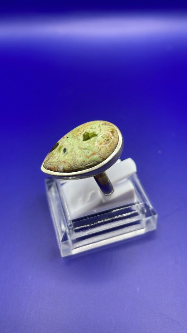 Anello Riolite Argento 925 Mis. 17,5 - immagine 3