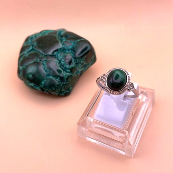 Anello in Malachite Regolabile