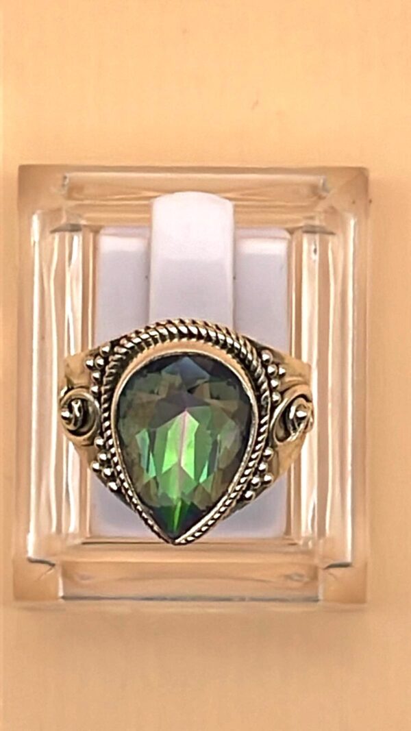 Anello Topazio Mistico Argento 925 Mis. 16,5 - immagine 2