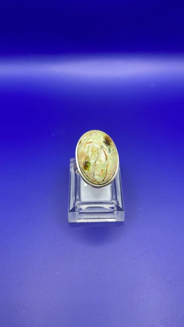 Anello Riolite Argento 925 Mis. 19 - immagine 3