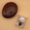 Anello Argento 925 In Corniola, mis 17 - immagine 5