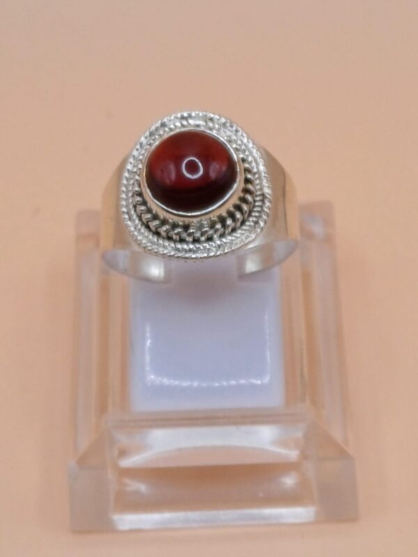 Anello Radice di Rubino in Argento 925 mis 16,5 - immagine 2
