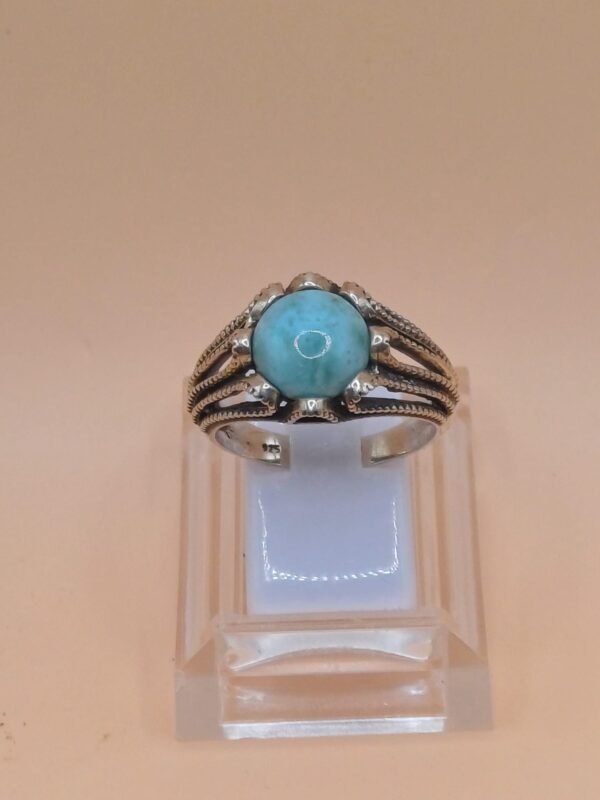 Anello Argento 925 Larimar mis. 21
