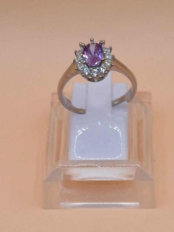 Anello Kate con Zirconi Cubici Argento 925 Regolabile - immagine 2