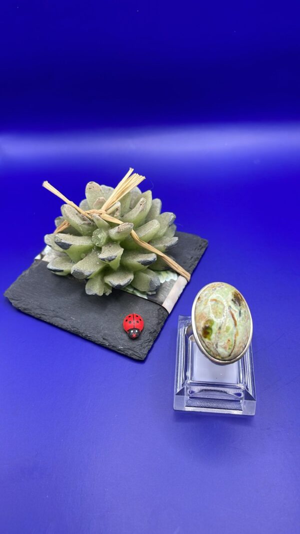 Anello Riolite Argento 925 Mis. 19
