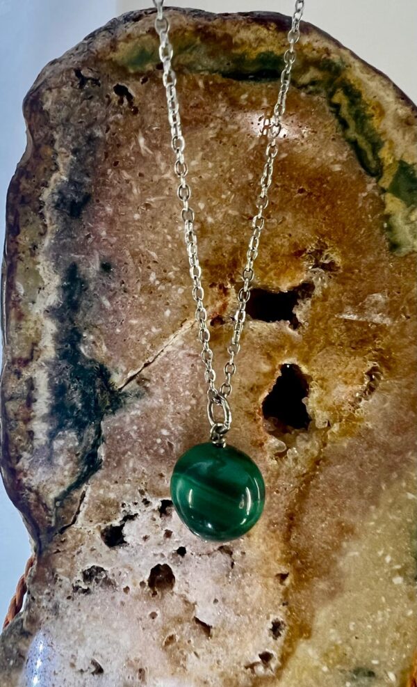 Ciondolo a Sfera in Malachite - immagine 3