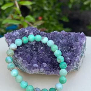 Bracciale in Crisoprasio 8 mm