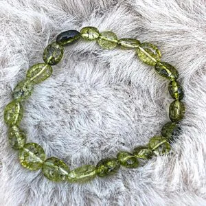 Bracciale Peridoto a Clips Burrattate mm10