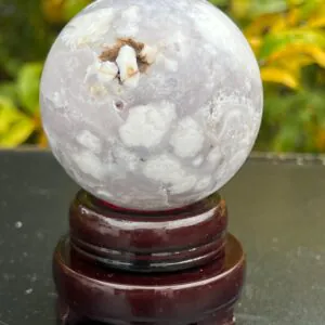Sfera Agata sakura gr 386 dm 6,3