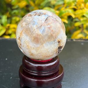 Sfera Agata Rutilata gr 289 dm 6,1