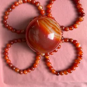 Bracciale Corniola mm 8