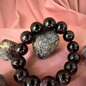 Bracciale Granato sfere dm 14