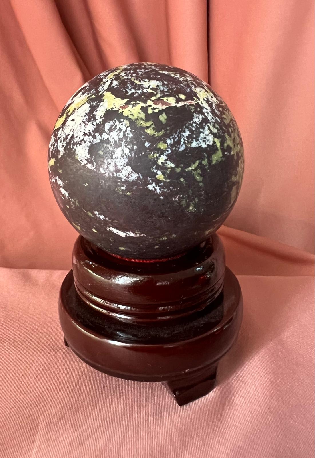 Sfera di serpentino dm 6,9 gr 525 - immagine 4