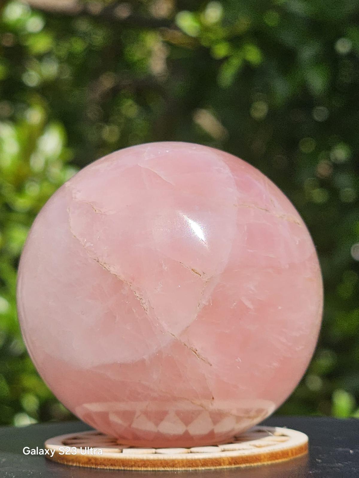 Sfera in Quarzo Rosa dm 5,7 gr 263
