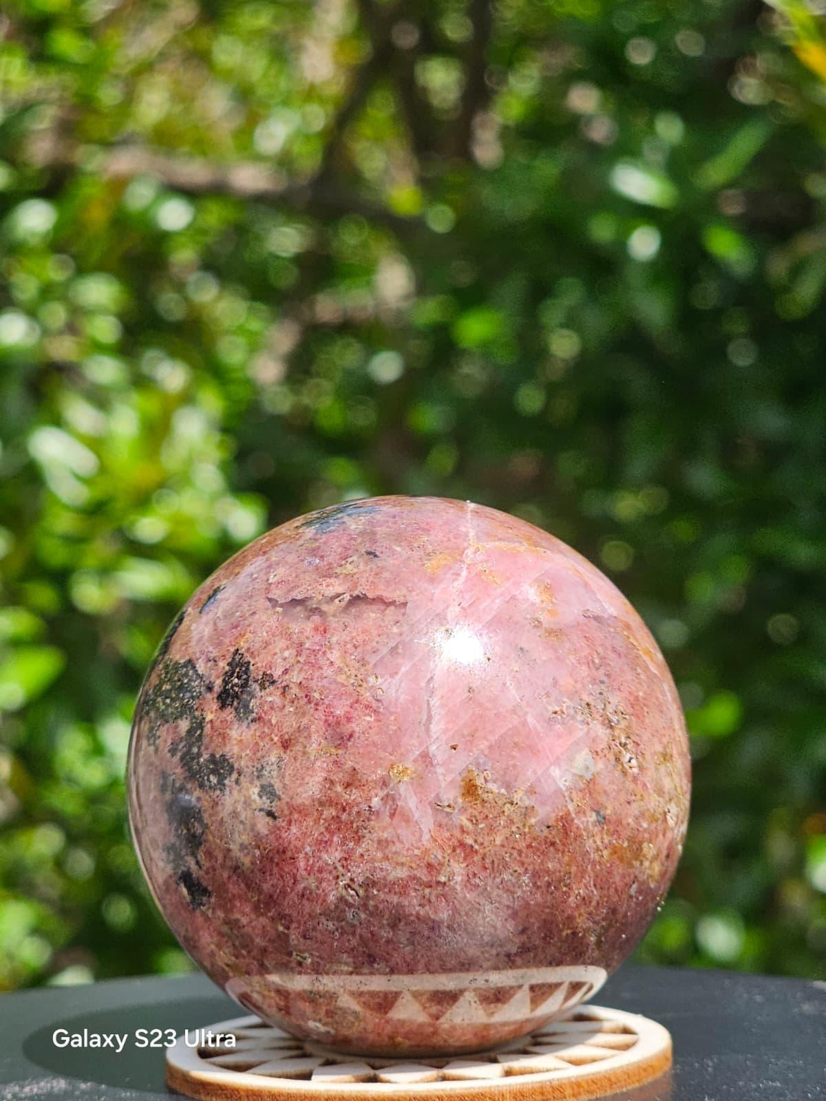 Sfera Rodocrosite gr. 310 dm 5,5 - immagine 3
