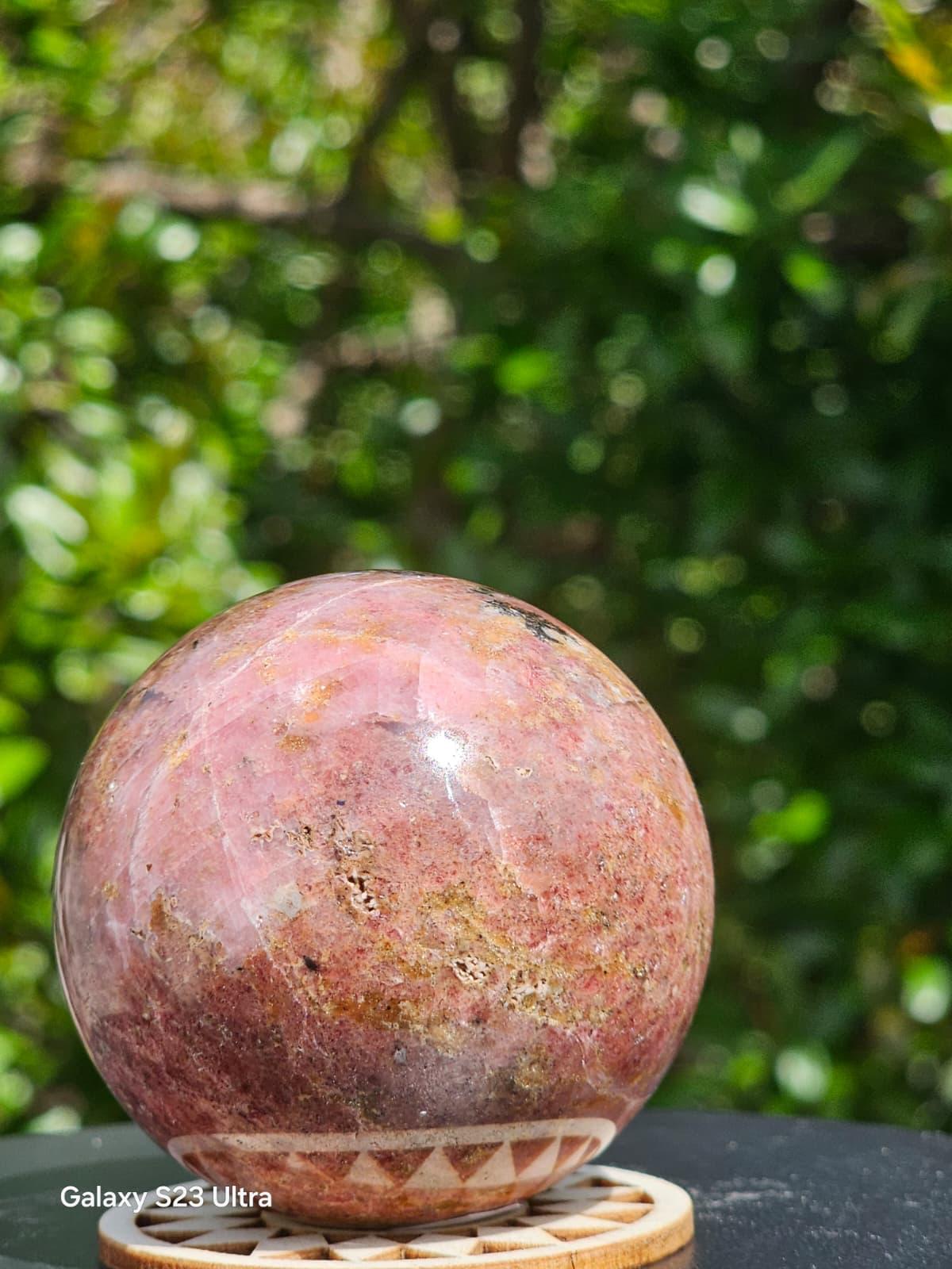 Sfera Rodocrosite gr. 310 dm 5,5 - immagine 4