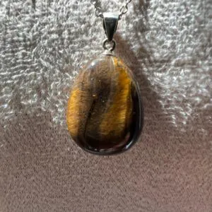 Ciondolo Occhio Di Tigre Argento 925