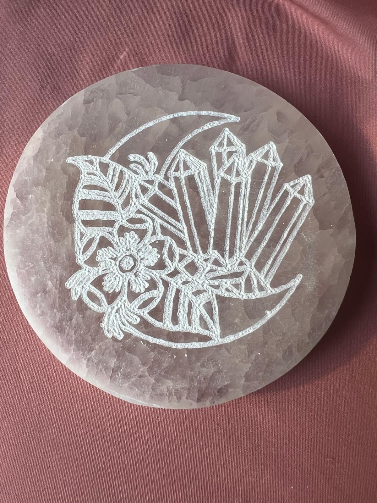 Piattino in Selenite dm 10