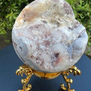 Sfera in Agata con drusa gr 240 dm 5,9