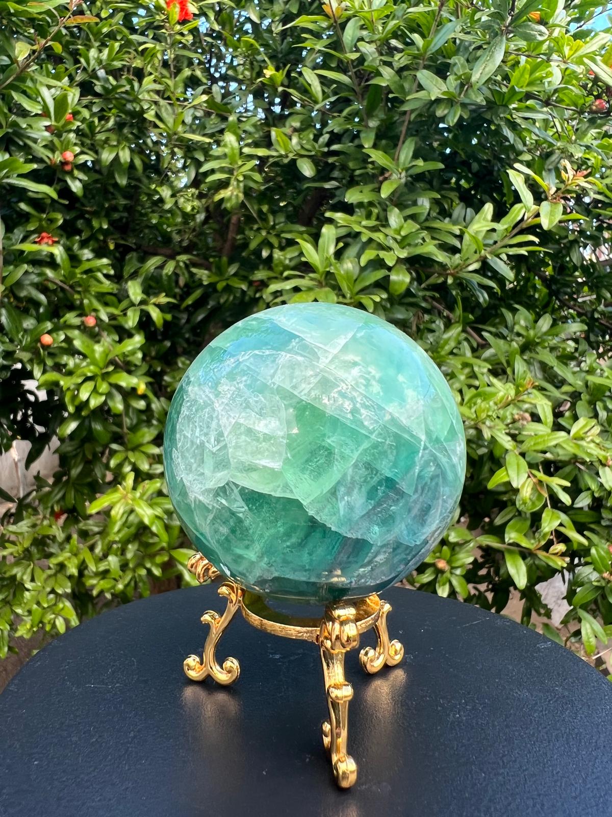 Sfera in Fluorite gr 410 dm 6,3