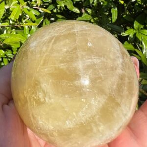 Sfera in quarzo citrino dm 7,2 gr 525