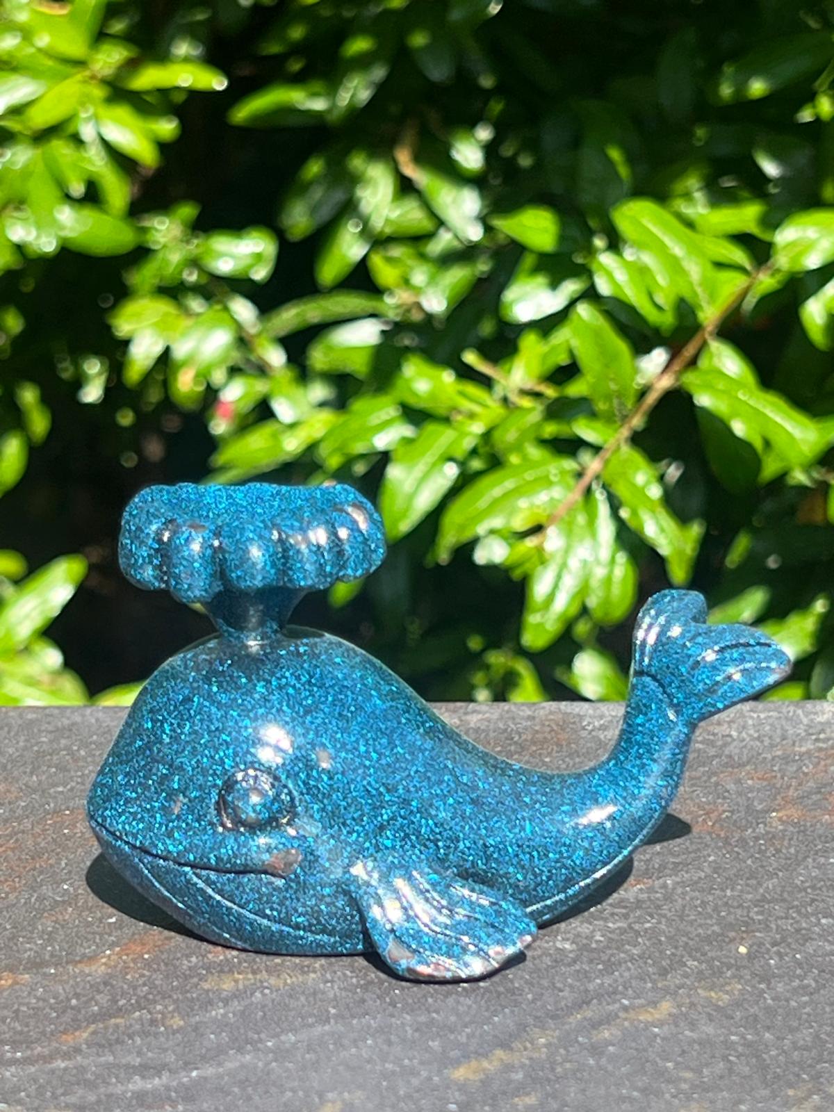 Porta sfera in legno colore blu - immagine 2
