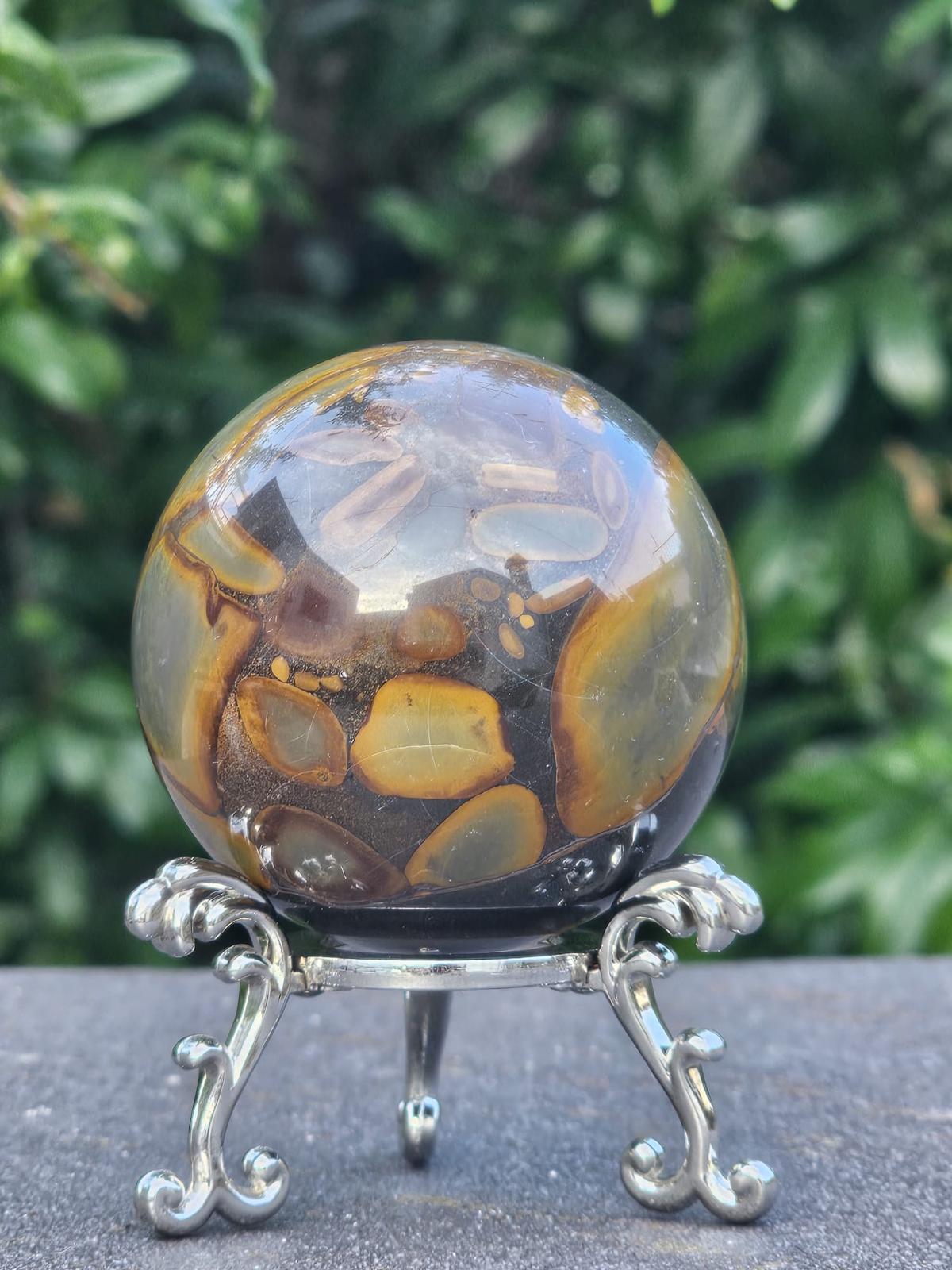 Sfera Diaspro Foglia Bamboo