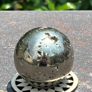 Sfera Pirite gr 198 dm 4,4