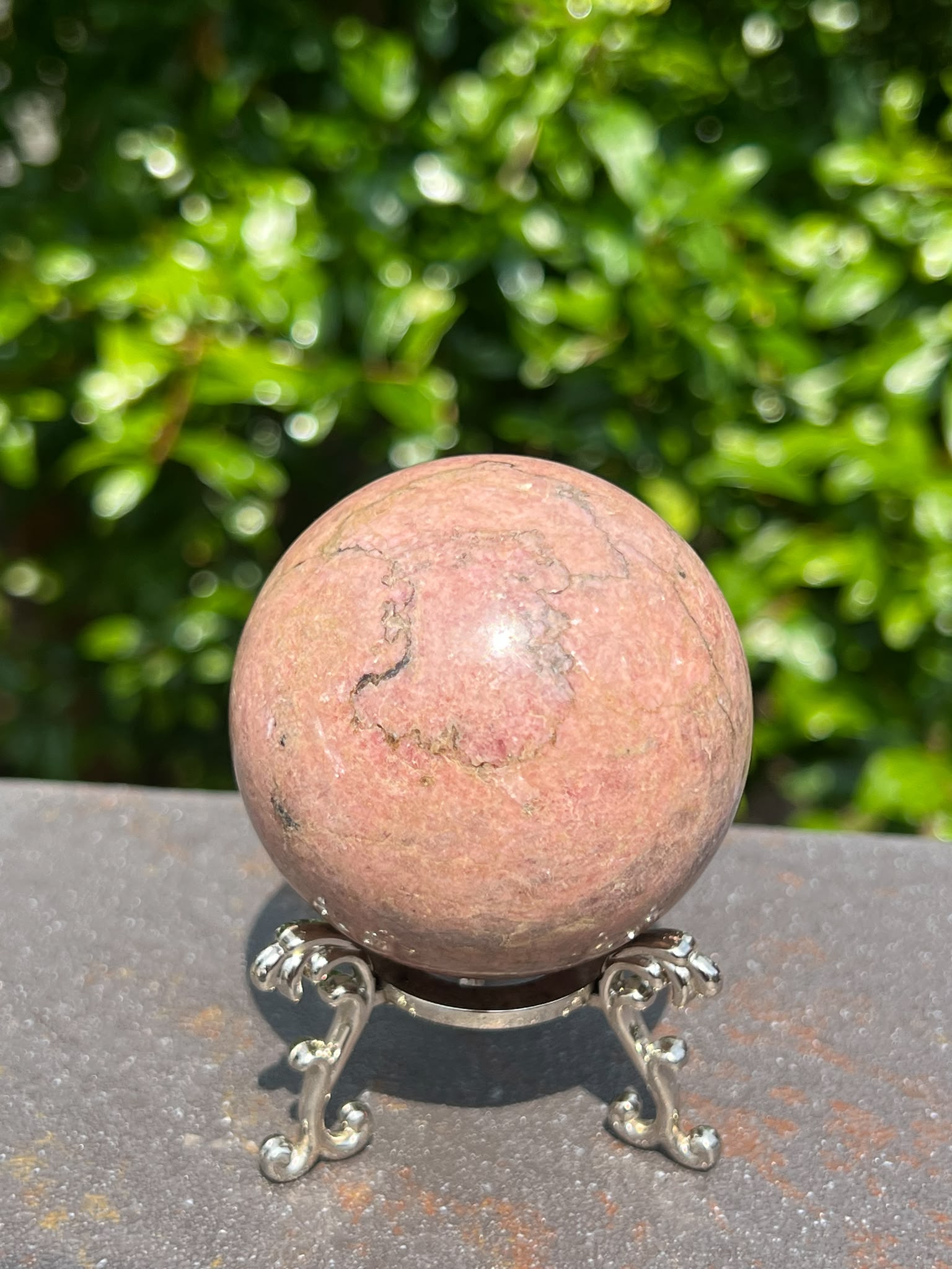Sfera Rodonite gr 361 dm 5,7 - immagine 2