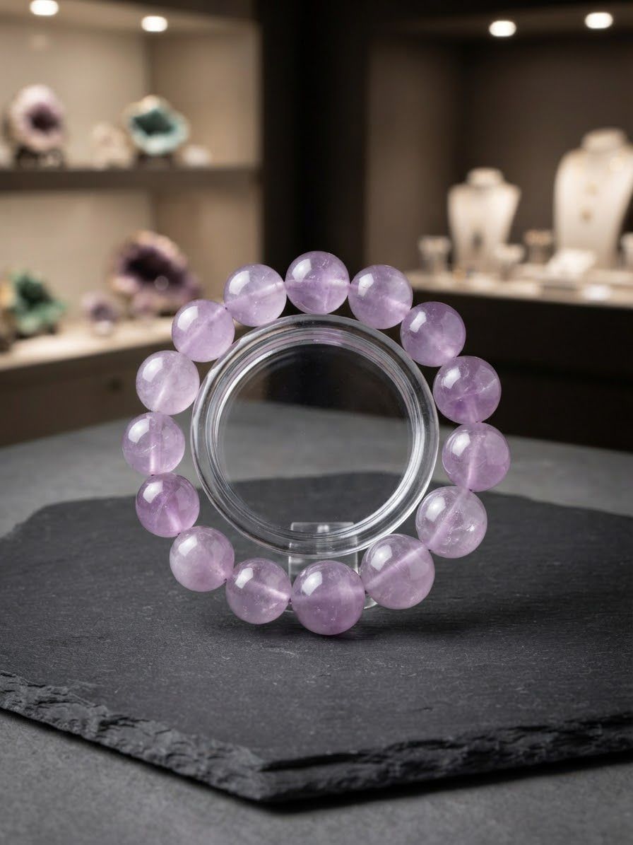 Bracciale Ametista Lavanda Sfere dm 17