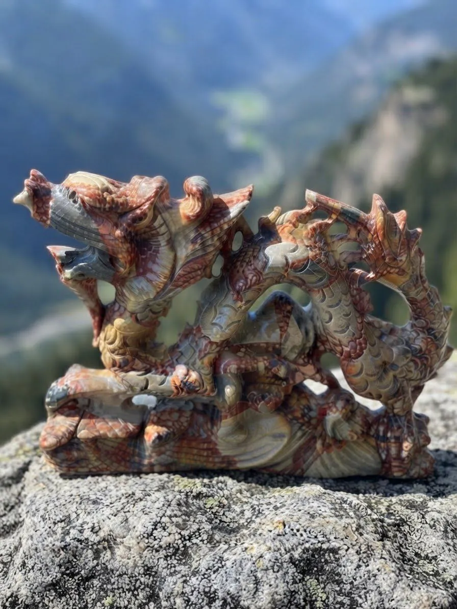 Drago in Diaspro Brecciato / Nongken–Longken Jade · - immagine 2