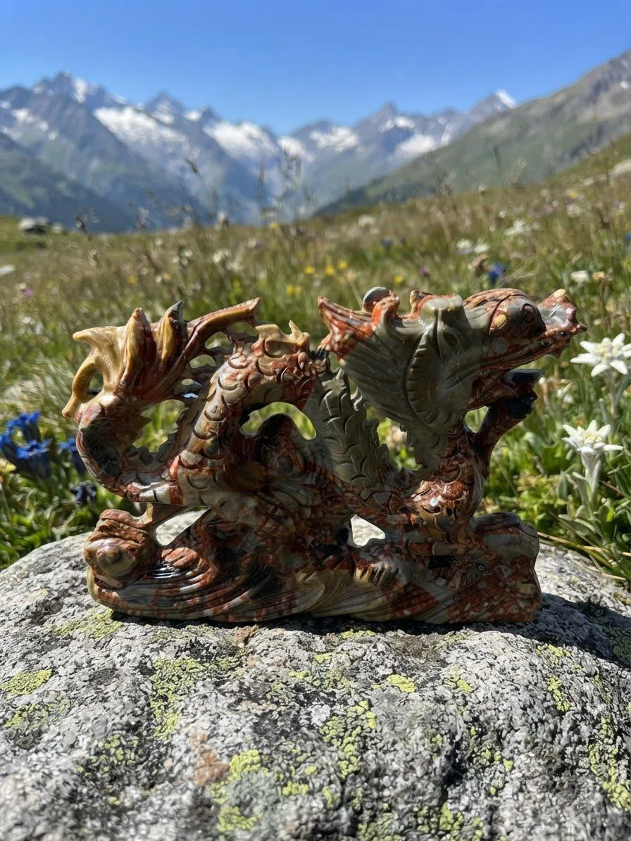 Drago in Diaspro Brecciato / Nongken–Longken Jade · - immagine 3