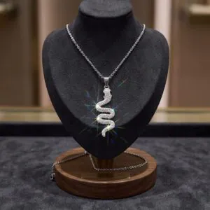 Collana Serpente con Zirconi Cubici