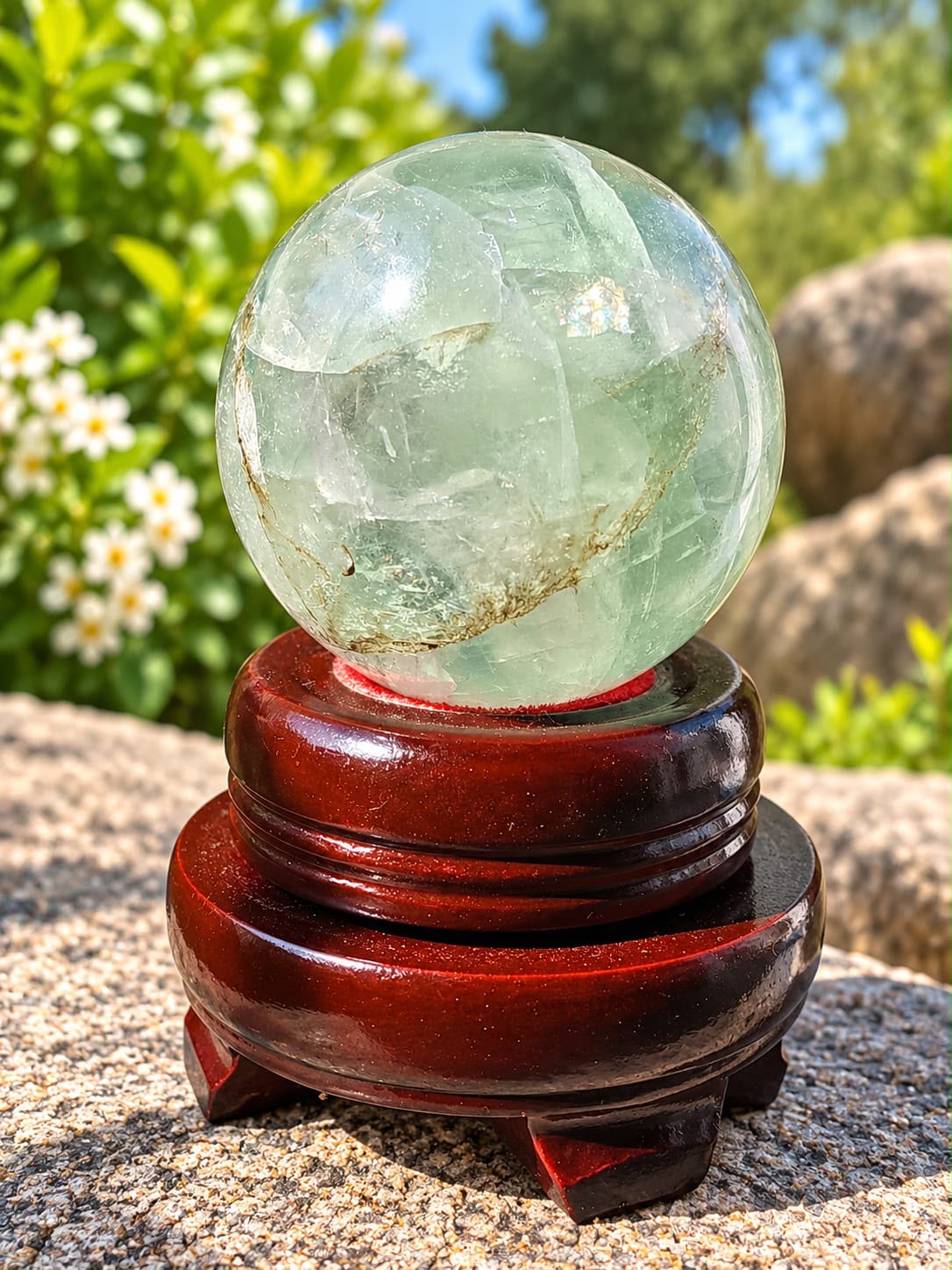 Sfera Fluorite gr 165 dm 4,6 - immagine 2