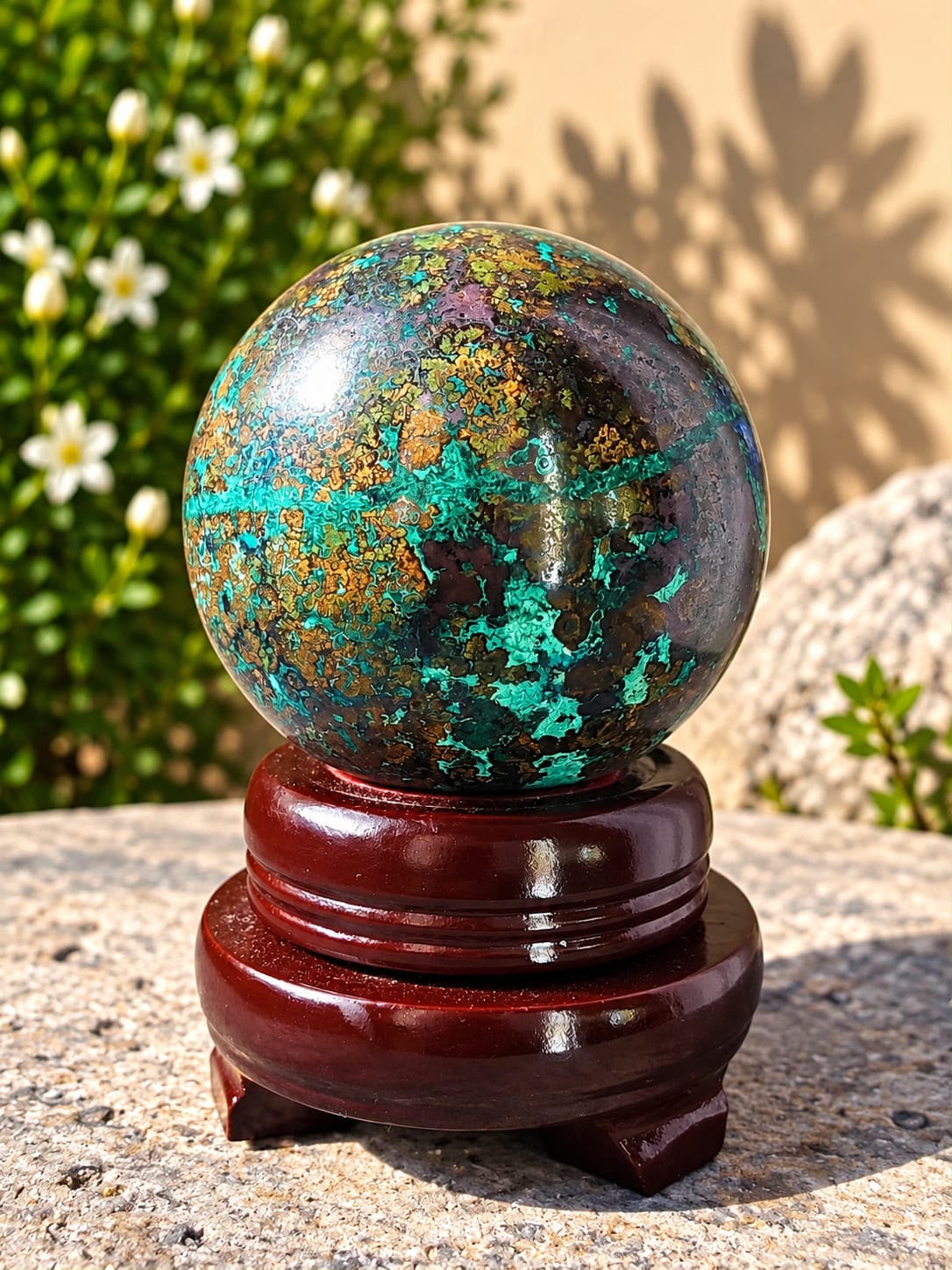 Sfera Malachite Azzurrite - immagine 2