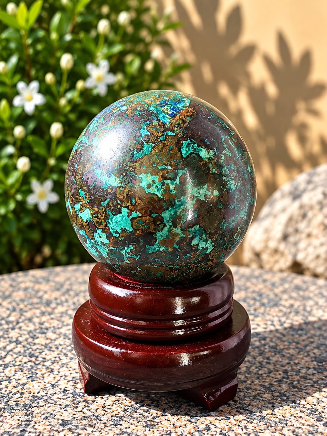 Sfera Malachite Azzurrite - immagine 4
