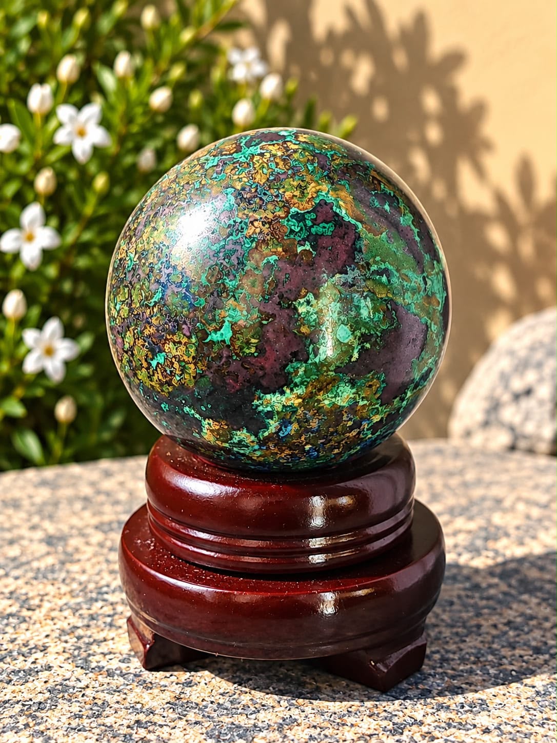 Sfera Malachite Azzurrite