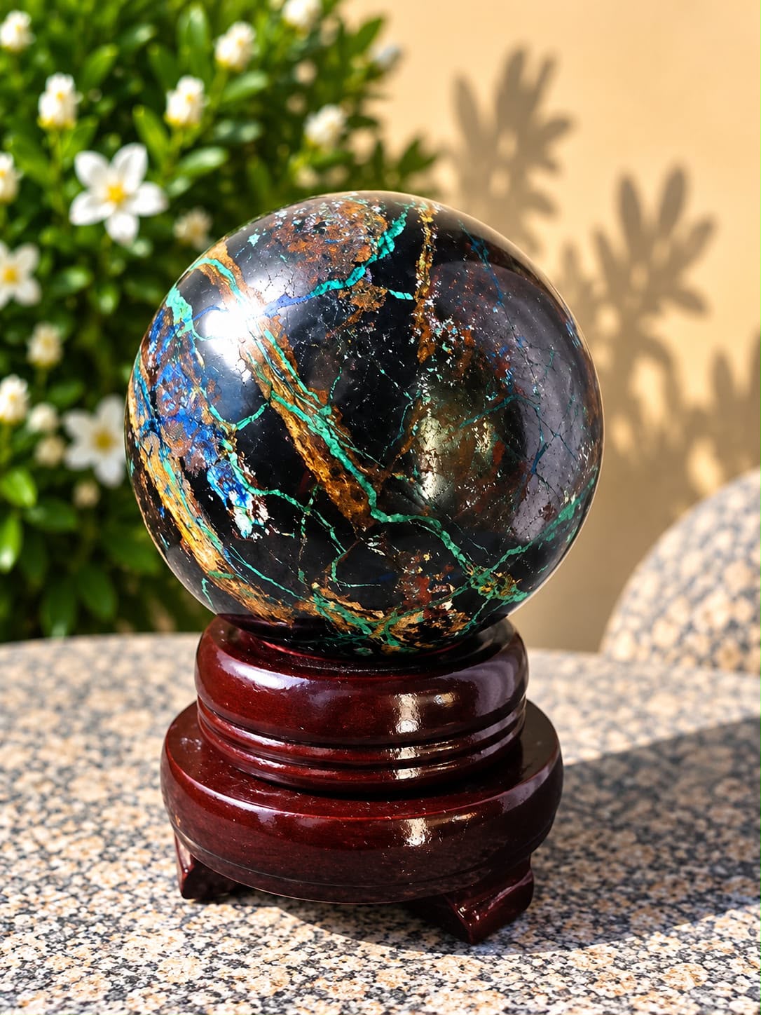 Sfera Malachite Azzurrite - immagine 2