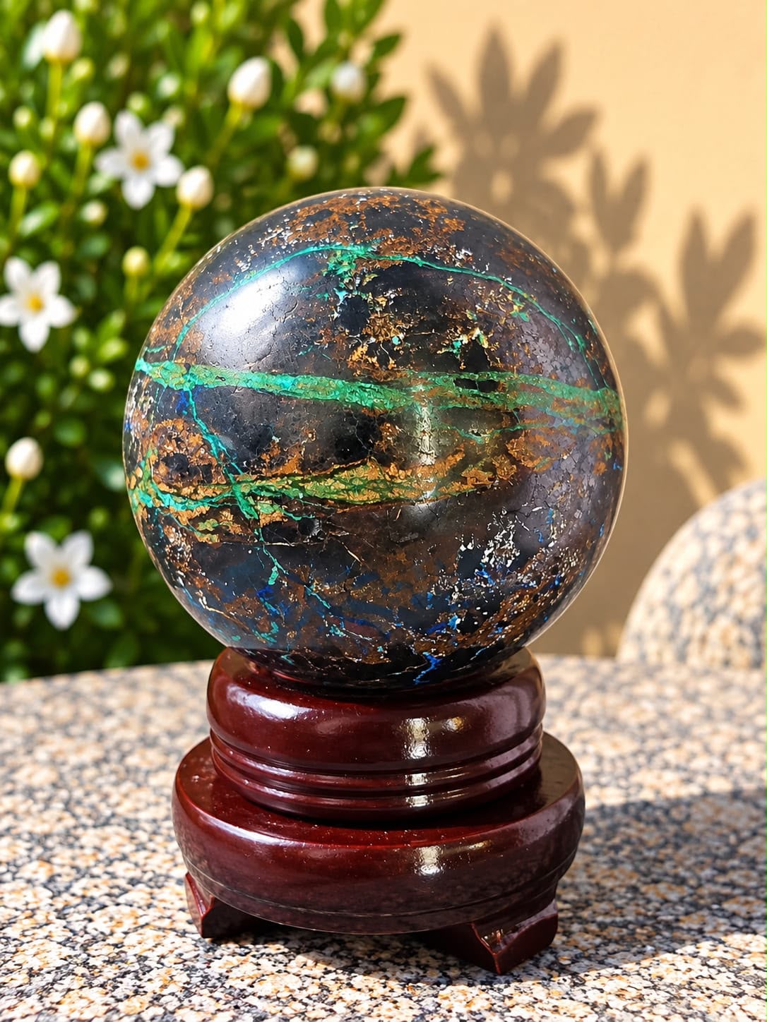 Sfera Malachite Azzurrite - immagine 3