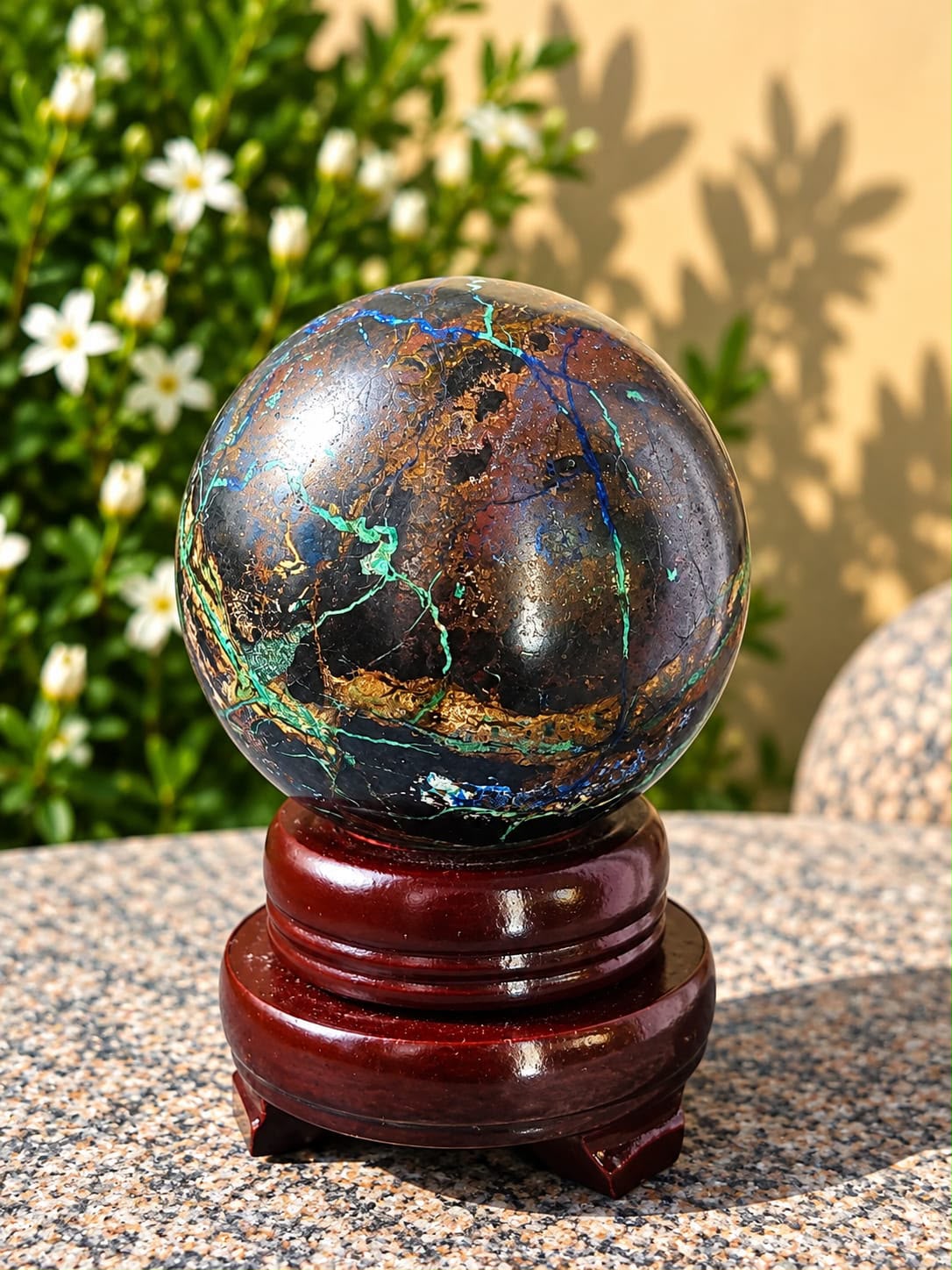 Sfera Malachite Azzurrite